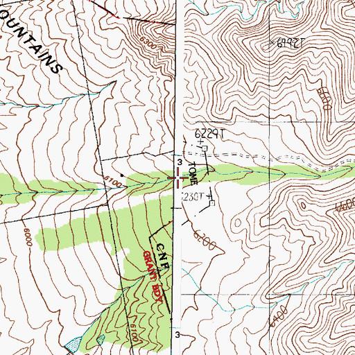 Topographic Map of Caon Monte Largo, NM