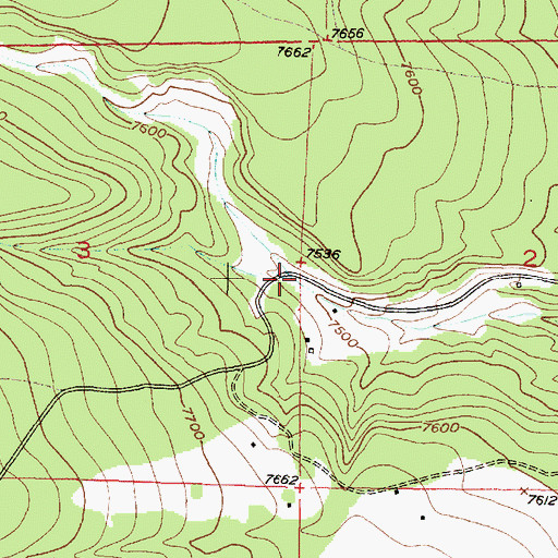 Topographic Map of Caoncito de los Cordovas, NM