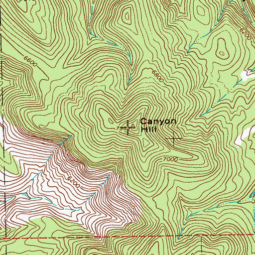 Topographic Map of Canyon Hill, NM