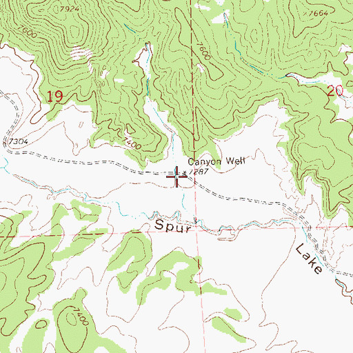Topographic Map of Canyon Well, NM