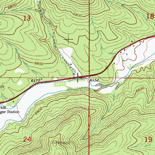 Topographic Map of Carr Canyon, NM