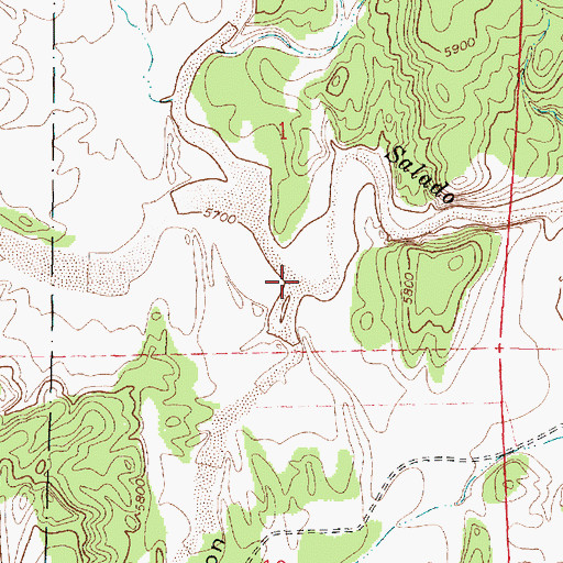 Topographic Map of Carrizozo Canyon, NM