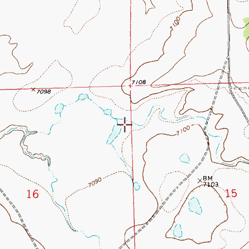 Topographic Map of Carrizozo Draw, NM