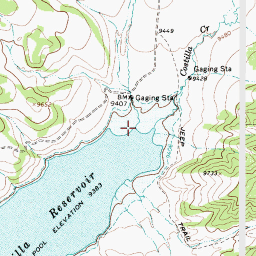 Topographic Map of Casias Creek, NM