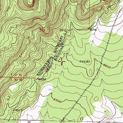 Topographic Map of Castillo Canyon, NM