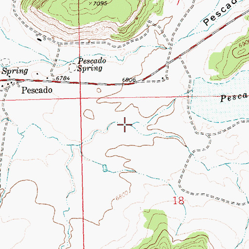 Topographic Map of Cebolla Creek, NM