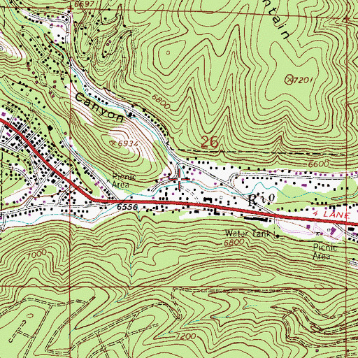 Topographic Map of Cedar Creek, NM