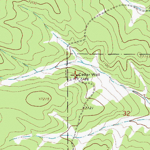Topographic Map of Cedar Well, NM
