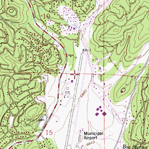 Topographic Map of Cellars Canyon, NM