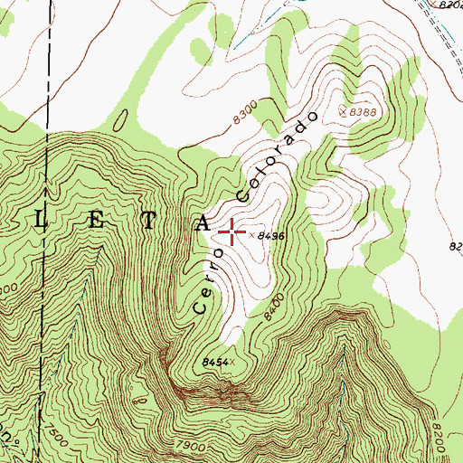 Topographic Map of Cerro Colorado, NM