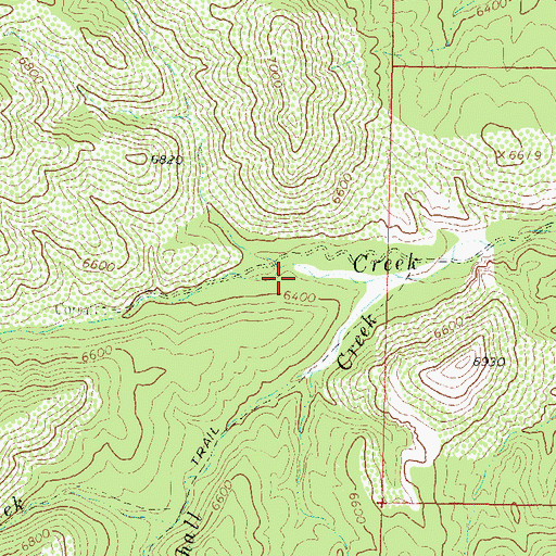 Topographic Map of Cherry Creek, NM