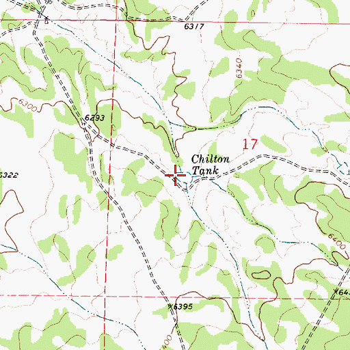 Topographic Map of Chilton Tank, NM