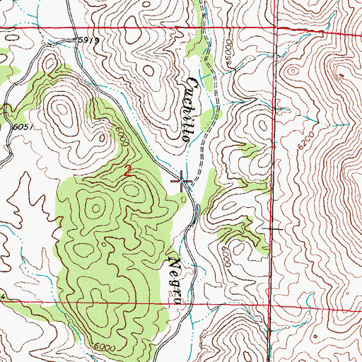 Topographic Map of Chloride Creek, NM