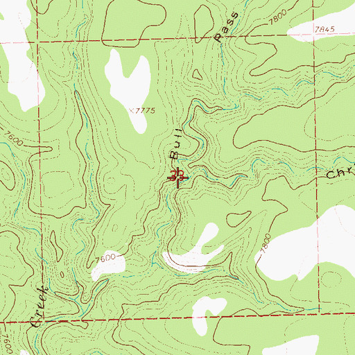 Topographic Map of Christie Canyon, NM