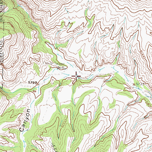 Topographic Map of Circle Seven Creek, NM