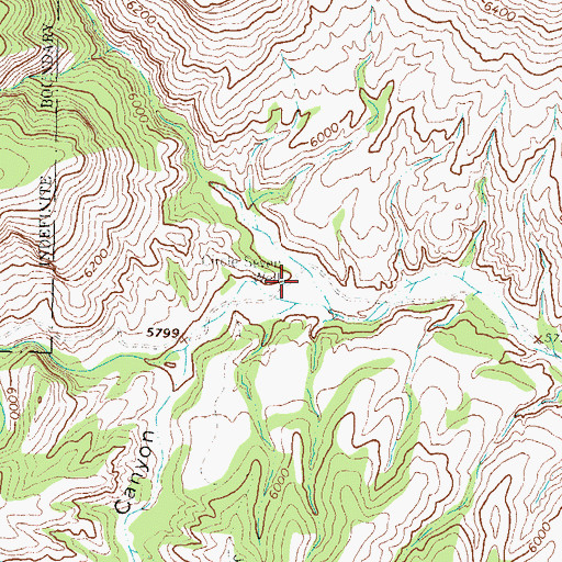 Topographic Map of Circle Seven Well, NM
