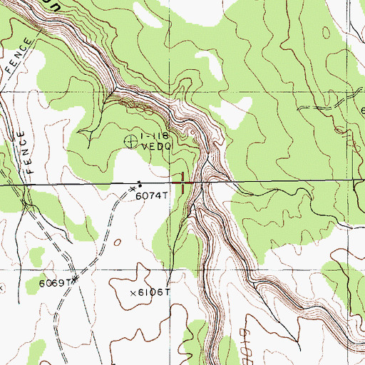 Topographic Map of Owl Nest Canyon, AZ
