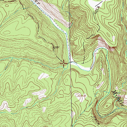 Topographic Map of Clear Creek, NM