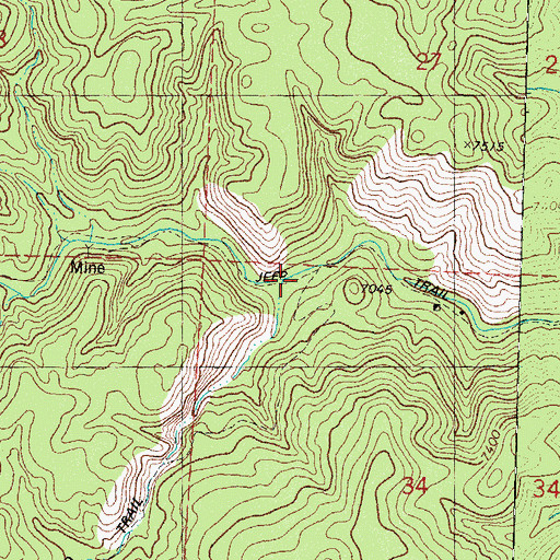 Topographic Map of Cliff Canyon, NM