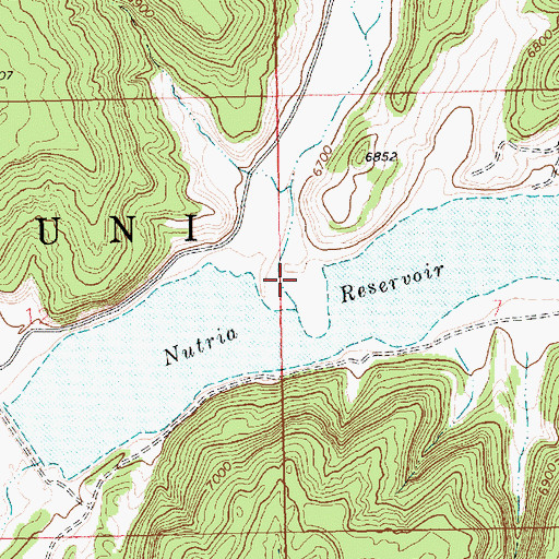 Topographic Map of Coal Mine Canyon, NM