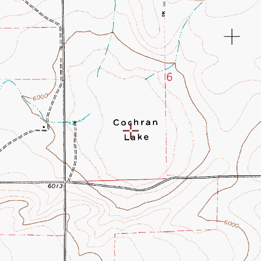 Topographic Map of Cochran Lake, NM
