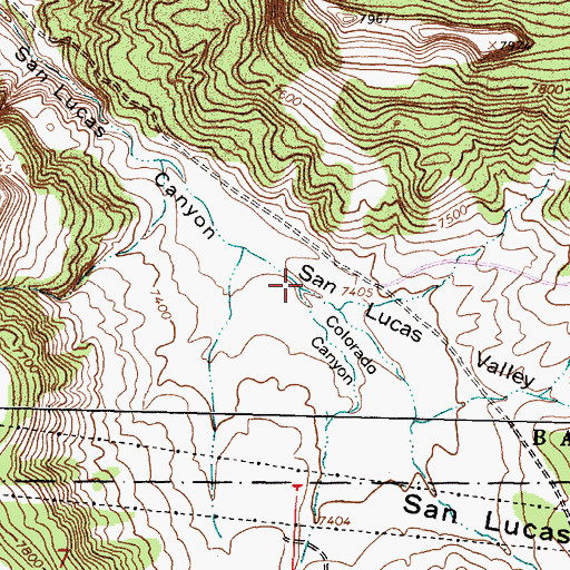 Topographic Map of Colorado Canyon, NM