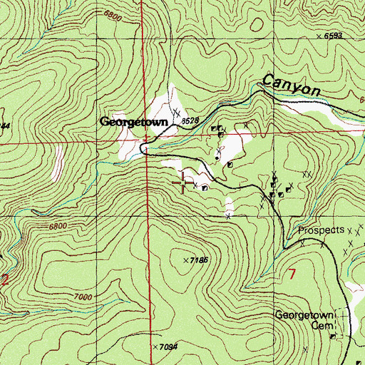 Topographic Map of Commercial Incline, NM