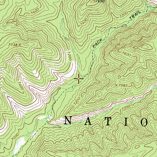Topographic Map of Corral Canyon, NM