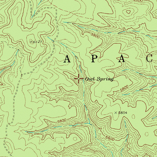 Topographic Map of Owl Spring, AZ