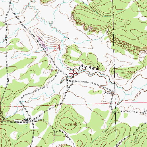 Topographic Map of Cottonwood Canyon, NM