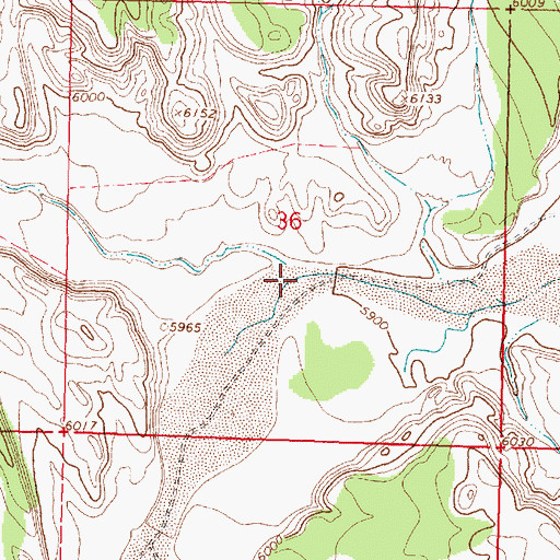 Topographic Map of Cottonwood Draw, NM