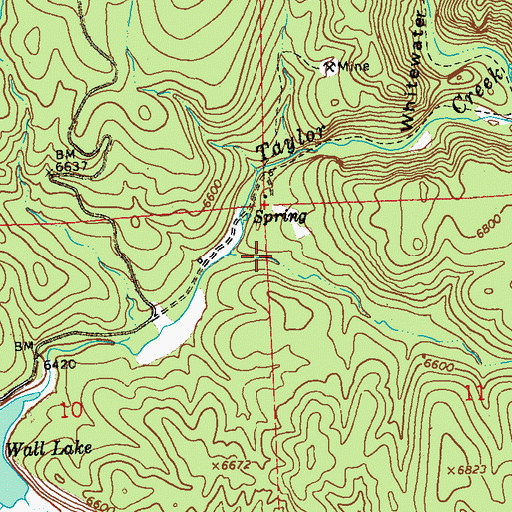 Topographic Map of Cox Canyon, NM
