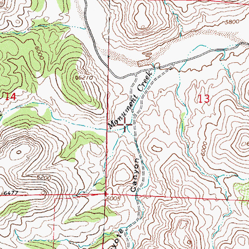 Topographic Map of Coyote Canyon, NM