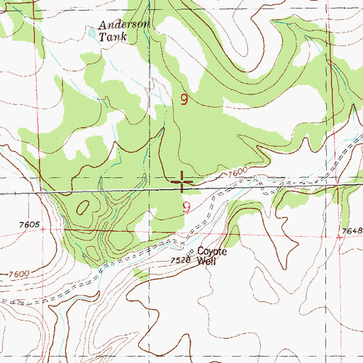 Topographic Map of Coyote Canyon, NM