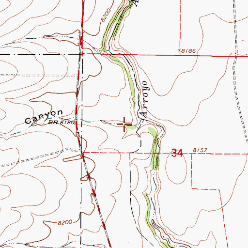 Topographic Map of Coyote Canyon, NM