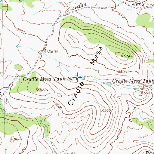 Topographic Map of Twin Sister Tank Number One, NM