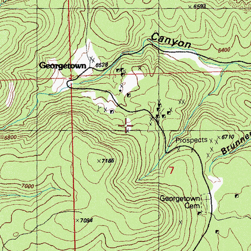 Topographic Map of Cramer Shaft, NM