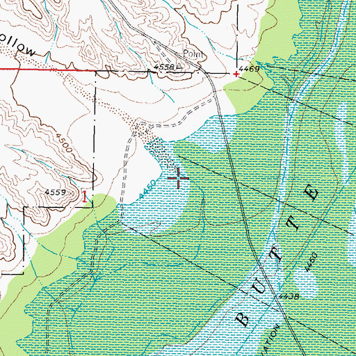 Topographic Map of Crawford Hollow, NM