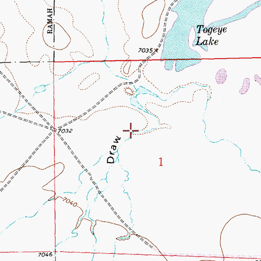 Topographic Map of Crockett Draw, NM