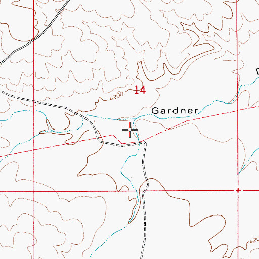 Topographic Map of Crooked Canyon, NM