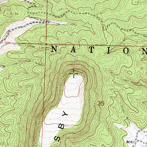 Topographic Map of Crosby Mountains, NM