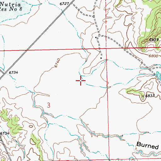 Topographic Map of Crow Canyon, NM