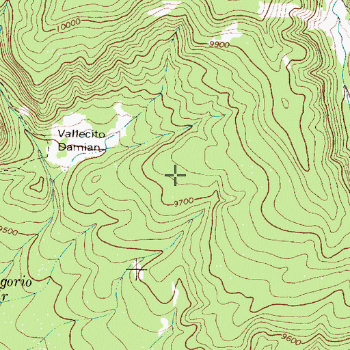 Topographic Map of Cuba Ditch, NM
