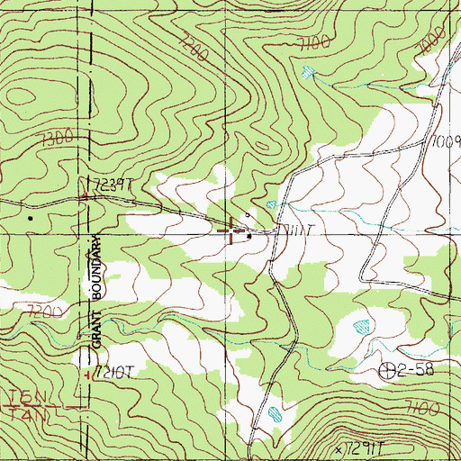Topographic Map of D Candelaria Ranch, NM