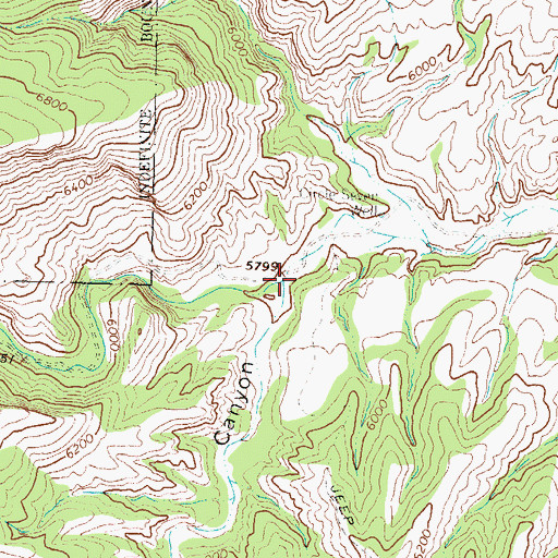 Topographic Map of Dark Canyon, NM