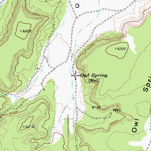 Topographic Map of Owl Spring, AZ