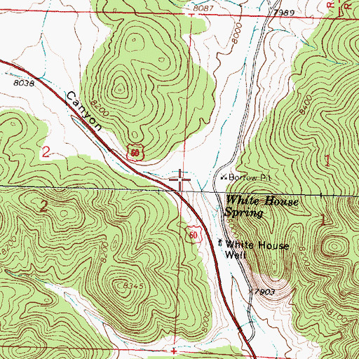 Topographic Map of Davenport Canyon, NM
