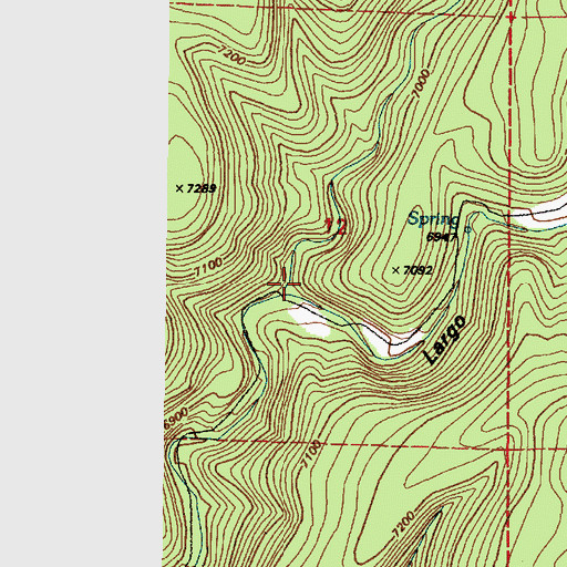 Topographic Map of David Canyon, NM