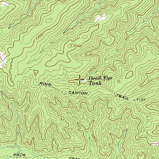 Topographic Map of Dead Eye Tank, NM
