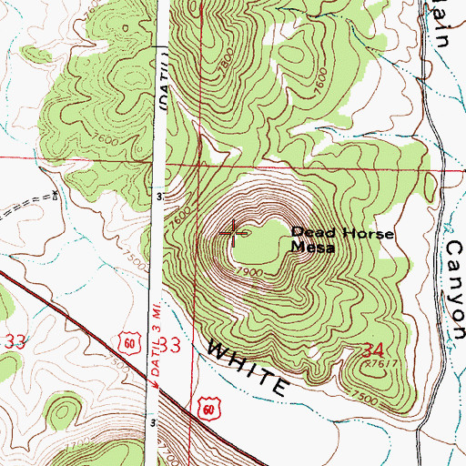 Topographic Map of Wallace Hill, NM